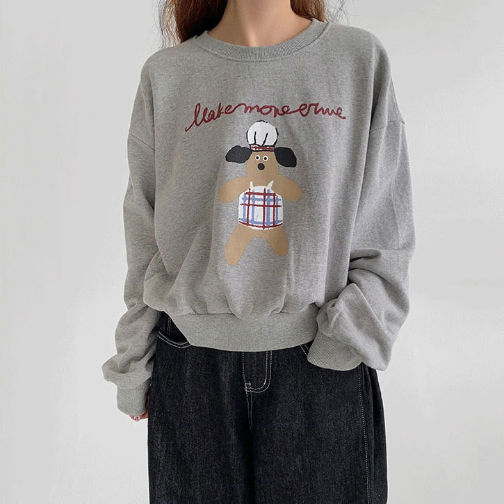 Kitchen Dog Round Sweatshirt