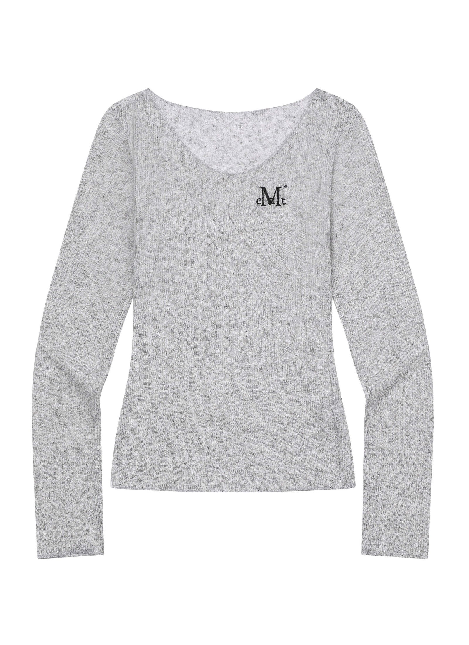 LUEUR SEE THROUGH V NECK KNIT LUEUR SEE THROUGH V-Neck Knitwear (4 colors) 針織衫
