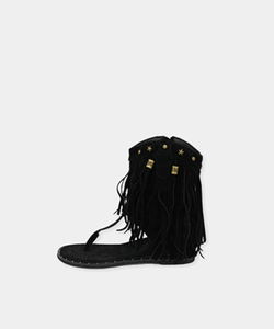 Hako Vintage Star Stud Tassel Slip-On Boots