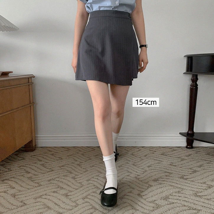 Siktim 5 pinstripe skirt pants