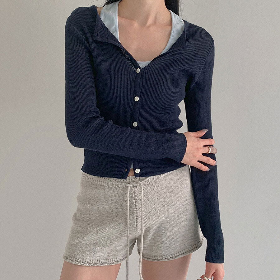 Waze Ribbed Cardigan