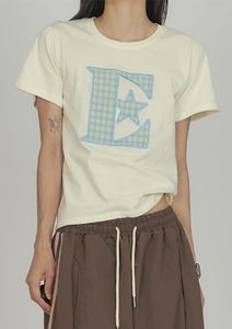 Check Patch Short-Sleeve T-Shirt TS044