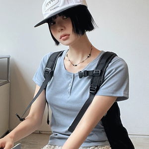 Baguette Lettering Wappen Patch Color Block Camp Cap Hat