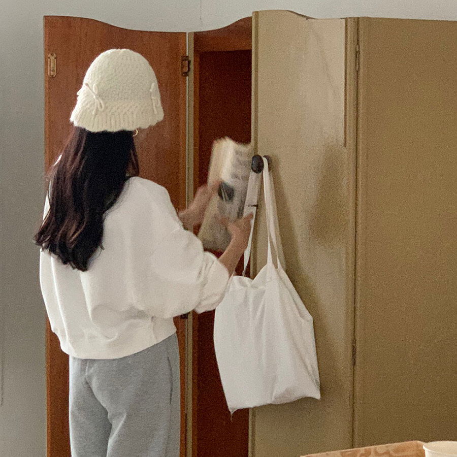 #ONEDAY Ribbon Knitwear Bucket Hat