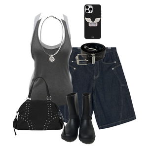 ShortPants,sleeveless,belt 코디