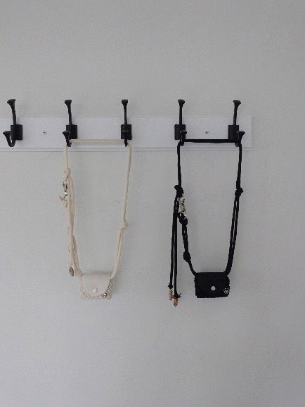 COZY KNIT MINI BAG BELT (IVORY, BLACK 2COLORS)