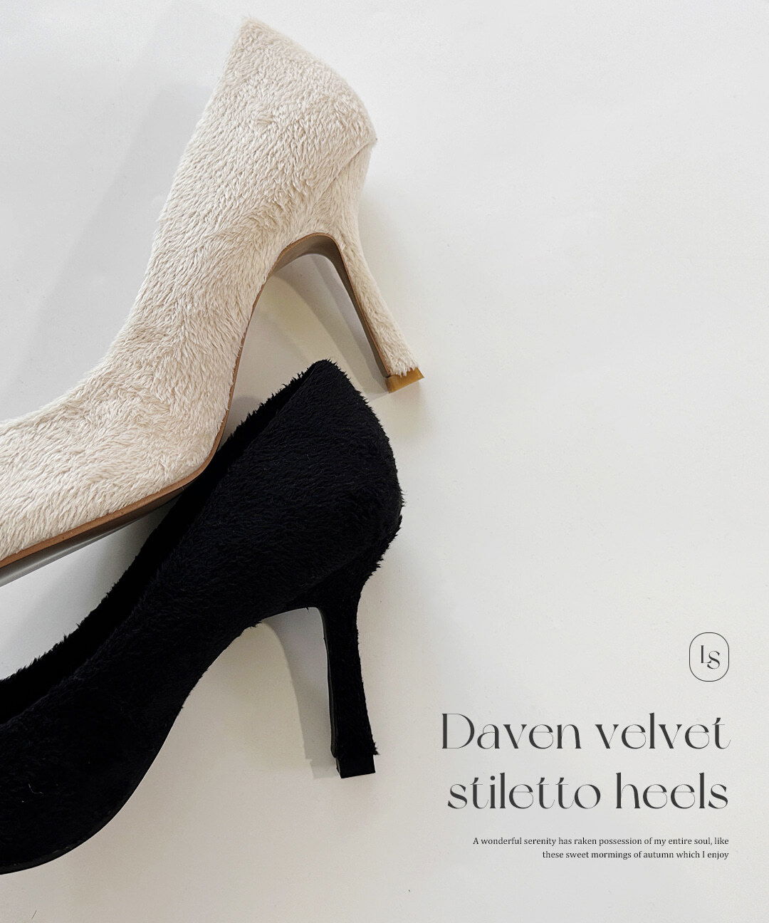 daven velvet stiletto pumps heel 跟鞋