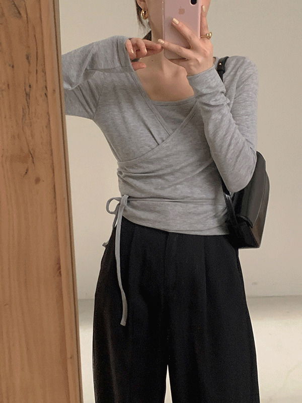 Esque Lab Layered Spring T-Shirt Cardigan