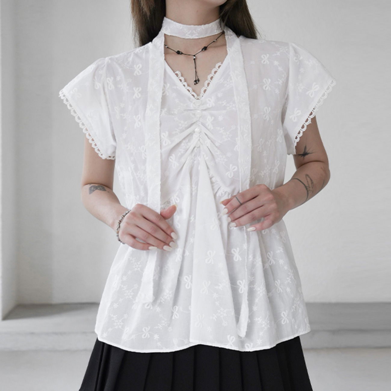 Marian Ribbon Blouse