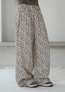 ペタルレオパードワイドパンツ