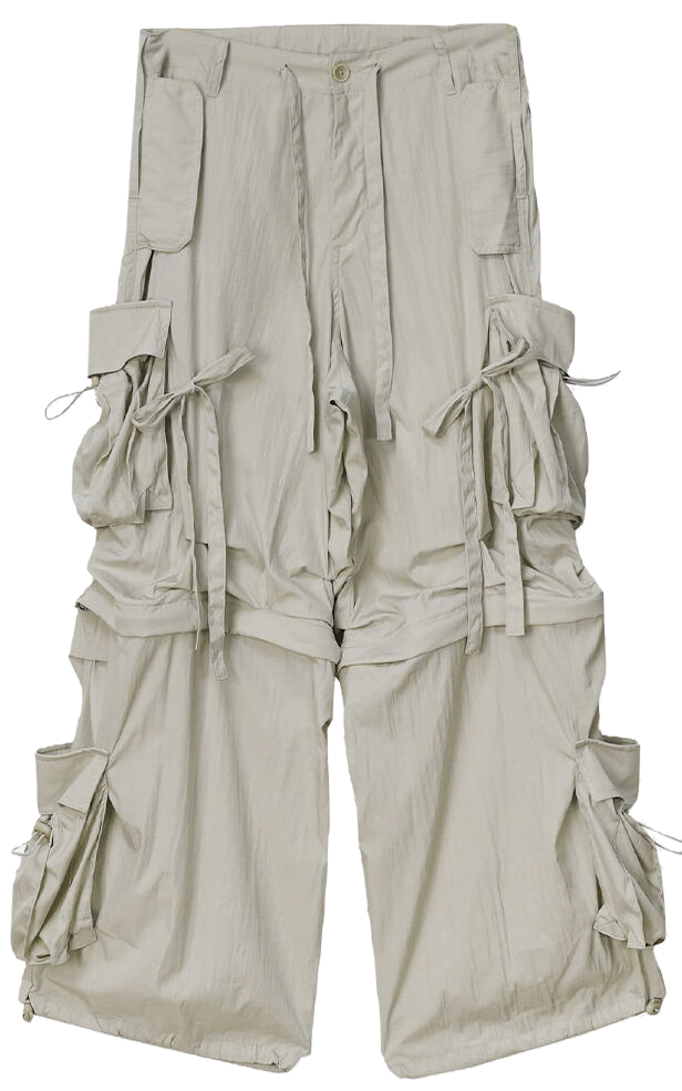【binary01】Pocket Wide Cargo Pants ★2color Fair Wide Cargo Pants (2color - HIFIFNK | 60% - Asian