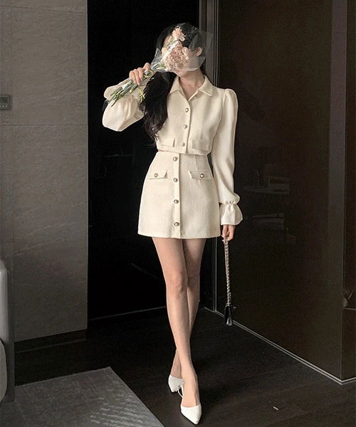 Bomel tweed mini skirt 裙子