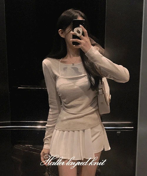 Tid Halter Layered Knit