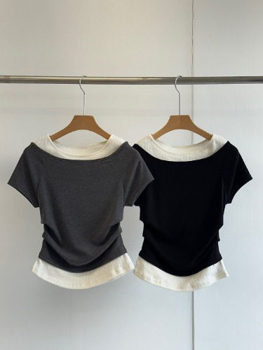 E-PICK - Punching Layered T-Shirt - Codibook.