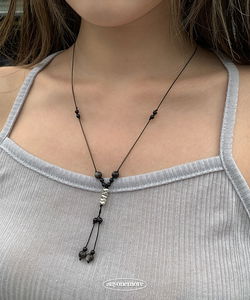 Topiary Drop Stone Vintage String Necklace