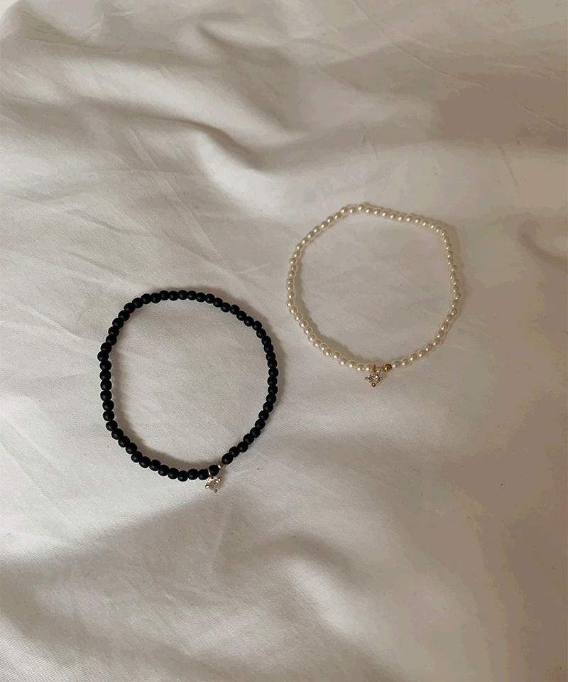 Comet Pearl Cubic Bracelet