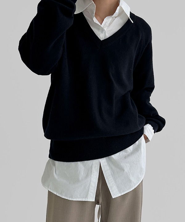 Lauder Loose-fit V-Neck Knitwear 