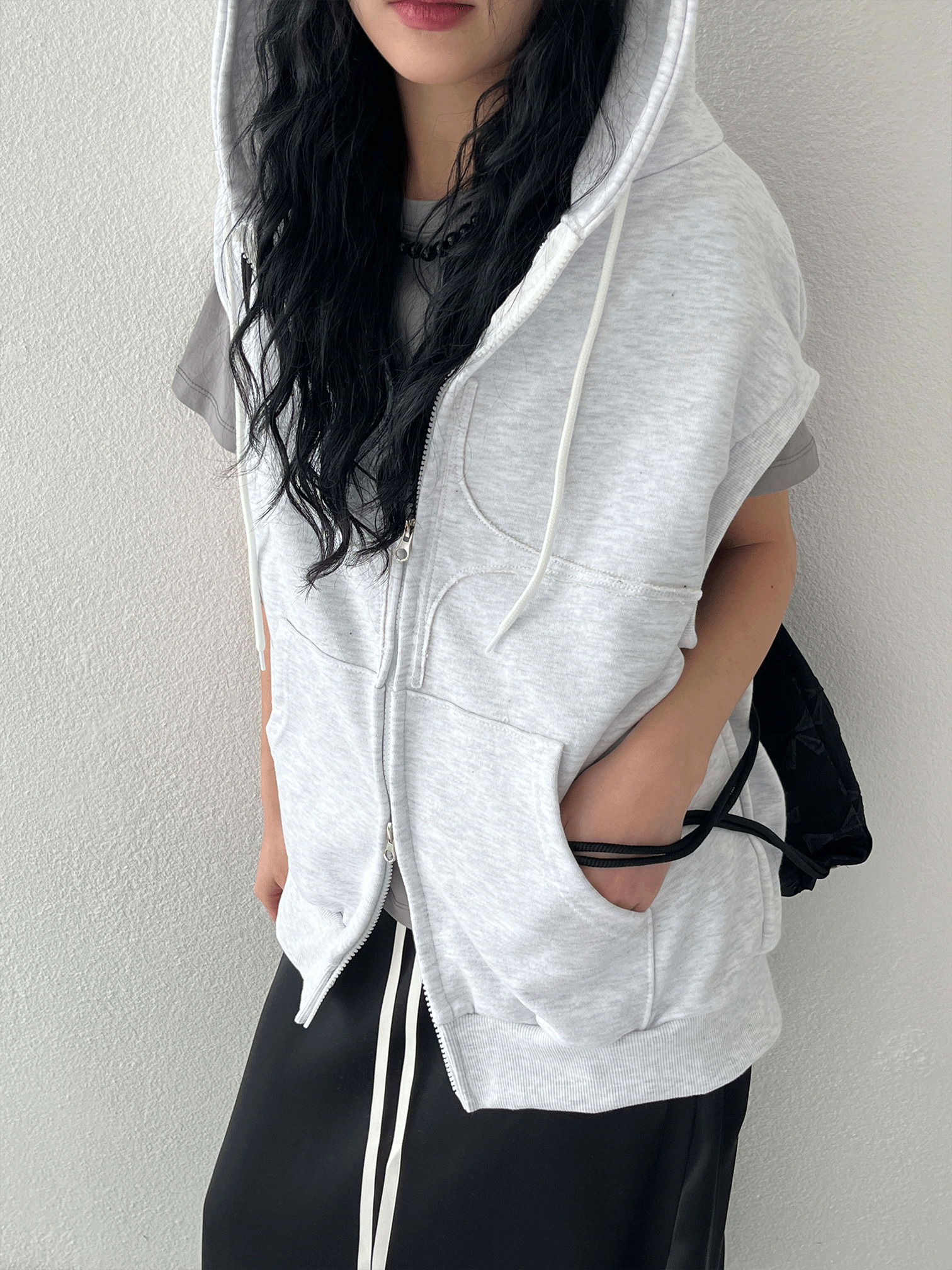 90 deki hood zip-up