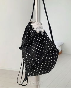 Onu Dot Frill String Backpack Gym Bag