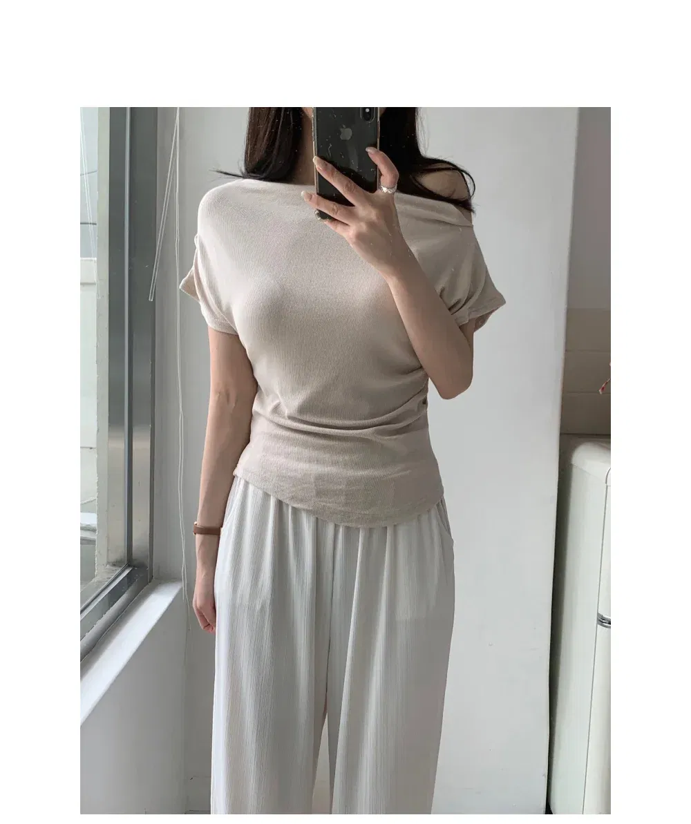 반팔 티셔츠 모델 착용 이미지-S2L37