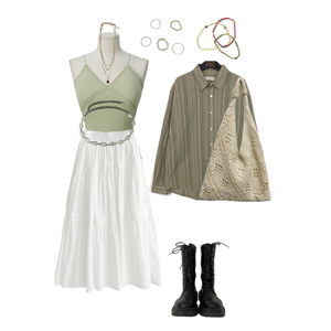 Summer,Set,Silver,Coolandcomfortable,Pink,Black,Blouse,Mood,Feminine 코디
