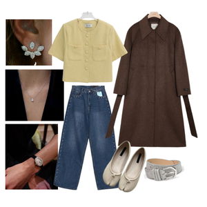 yellow,brown,chic,comfortable,feminine,diamonds,cartier,tabishoes,cartierbaignoire,coat,spring,autumn,college,university,ootd,outfit 코디