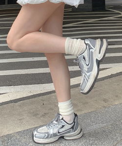 Chewy see-through Ribbed socks basic plain Spandex leg warmer knee socks daily all seasons