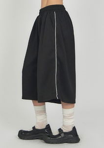 配色邊條休閒百慕達短褲PA042