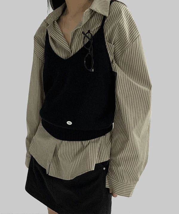 Waterloo Layered Knitwear Bustier Top