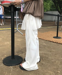 Dirin Layered Flared Banding Pants