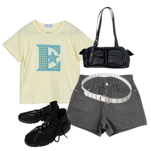 ShortSleeve,ShortPants,belt 코디
