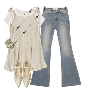 jeans,ShortSleeve,MidiDresses 코디