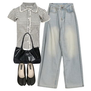 jeans,blouses,ToteBags 코디