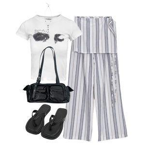 pants,sandals,ShortSleeve 코디