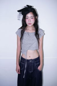 ruche strap tee