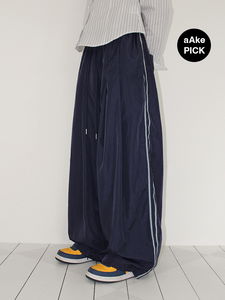 ETHNIC LINE NYLON PANTS