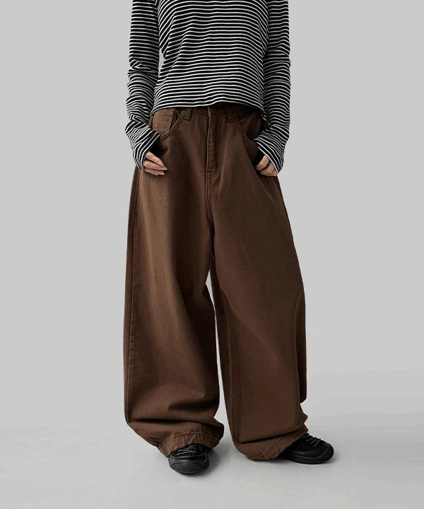 Frekin String Wide Cotton Pants