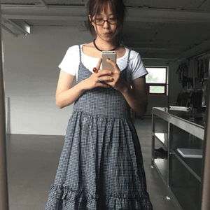 Backless Plaid Dress *All colors available for same-day shipping