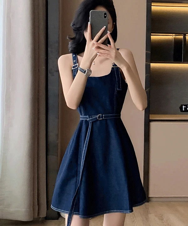 牛仔布连衣裙