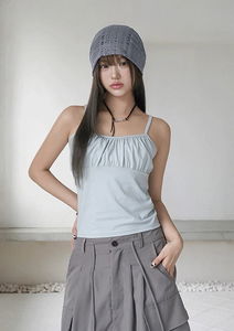 Media Shirring Sleeveless