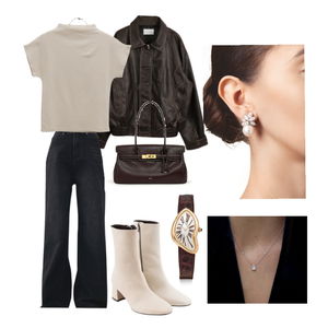 Cardigan/vest,Dailyfashion,Shoulderbags,Daily,Shirt,Outfit 코디