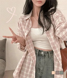 Classic Check Vintage Wang Overfit Shirt Shirt