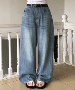 Sister Double Pocket Stripe Wide Long Pants -3 Colors