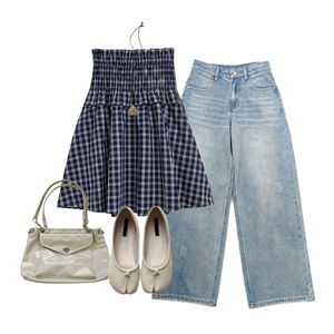 jeans,blouses,necklace 코디