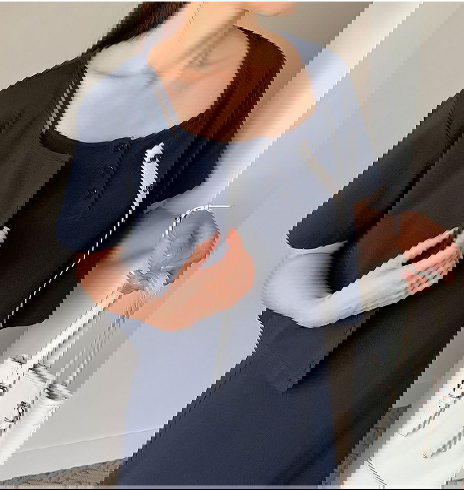 리리앤코 텐아노브 뷔스티에 롱 원피스 가디건 투피스 세트