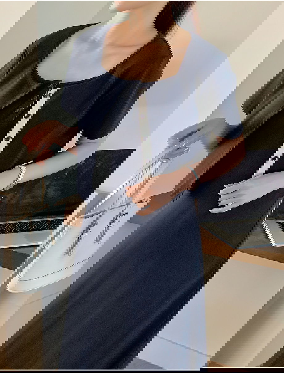 리리앤코 텐아노브 뷔스티에 롱 원피스 가디건 투피스 세트