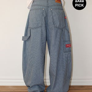 SUMMER STRIPE TAG PANTS (blue(stripe))