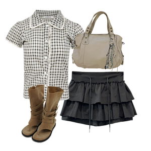 skirt,blouses,boots 코디
