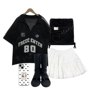 skirt,ShortSleeve,boots 코디