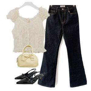 jeans,blouses,heels 코디